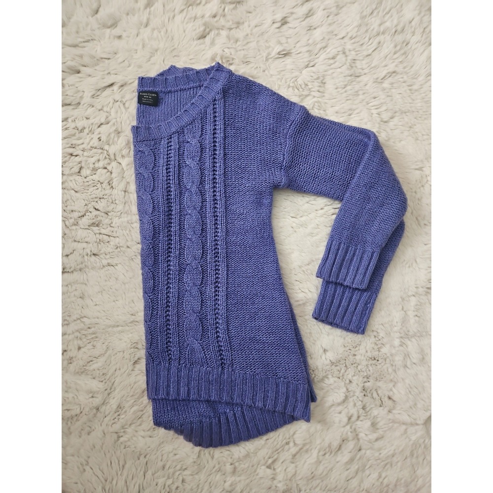 Faded Glory Women's Purple Cable Knit Sweater Size M (8-10)
